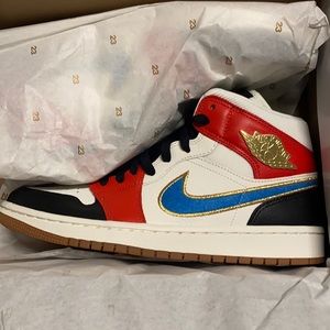 Jordan 1 mid let(HER)man size 9.5 W
